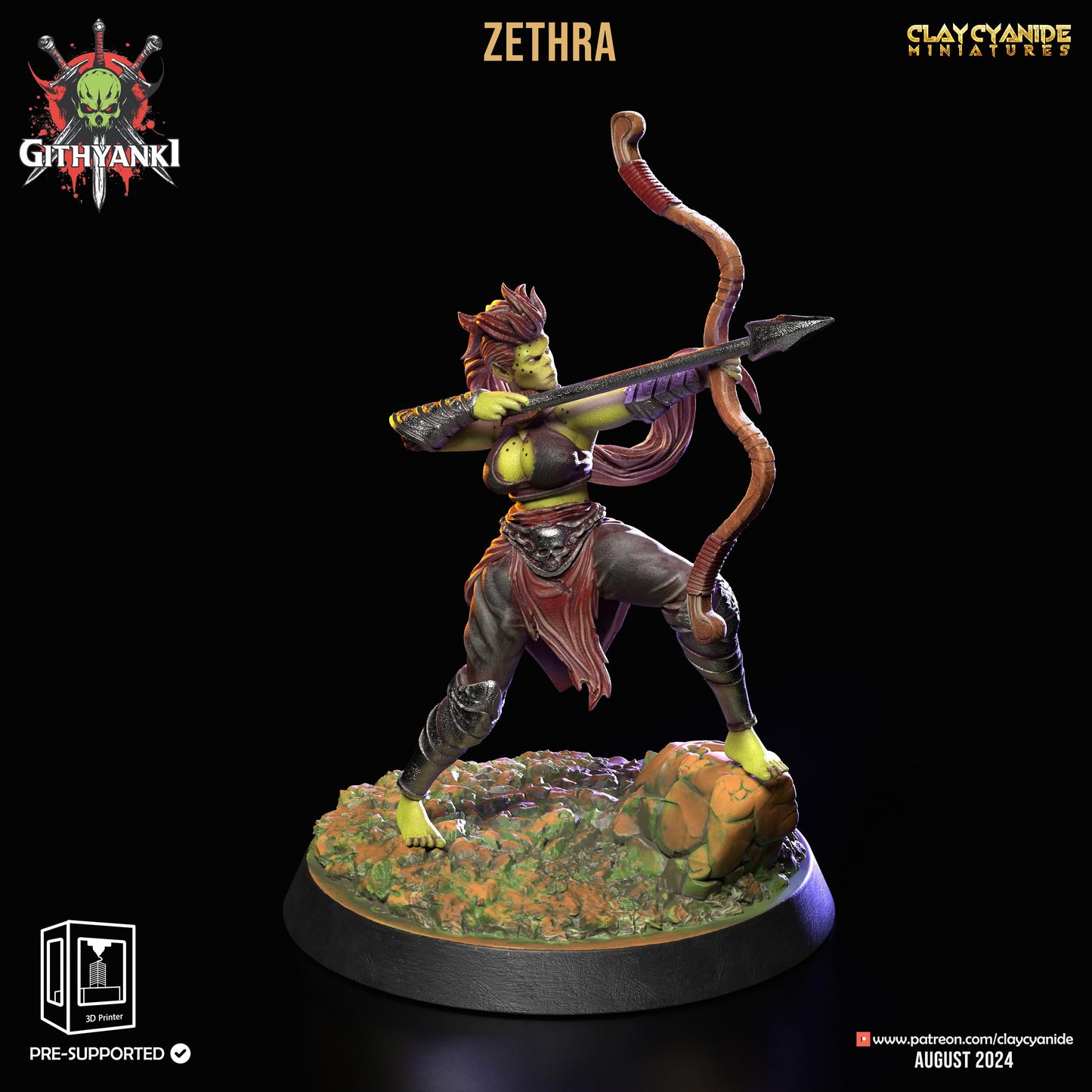 3D Printed Clay Cyanide Githyanki Warriors Set 28 32 mm D&D - 3D Printing Boss 