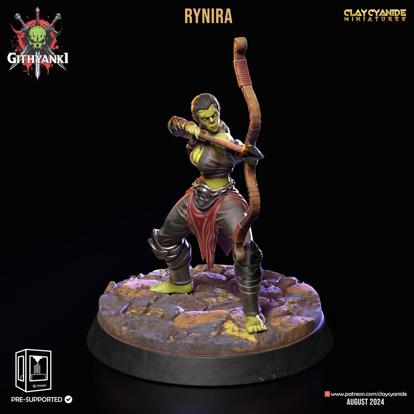 3D Printed Clay Cyanide Githyanki Warriors Set 28 32 mm D&D - 3D Printing Boss 