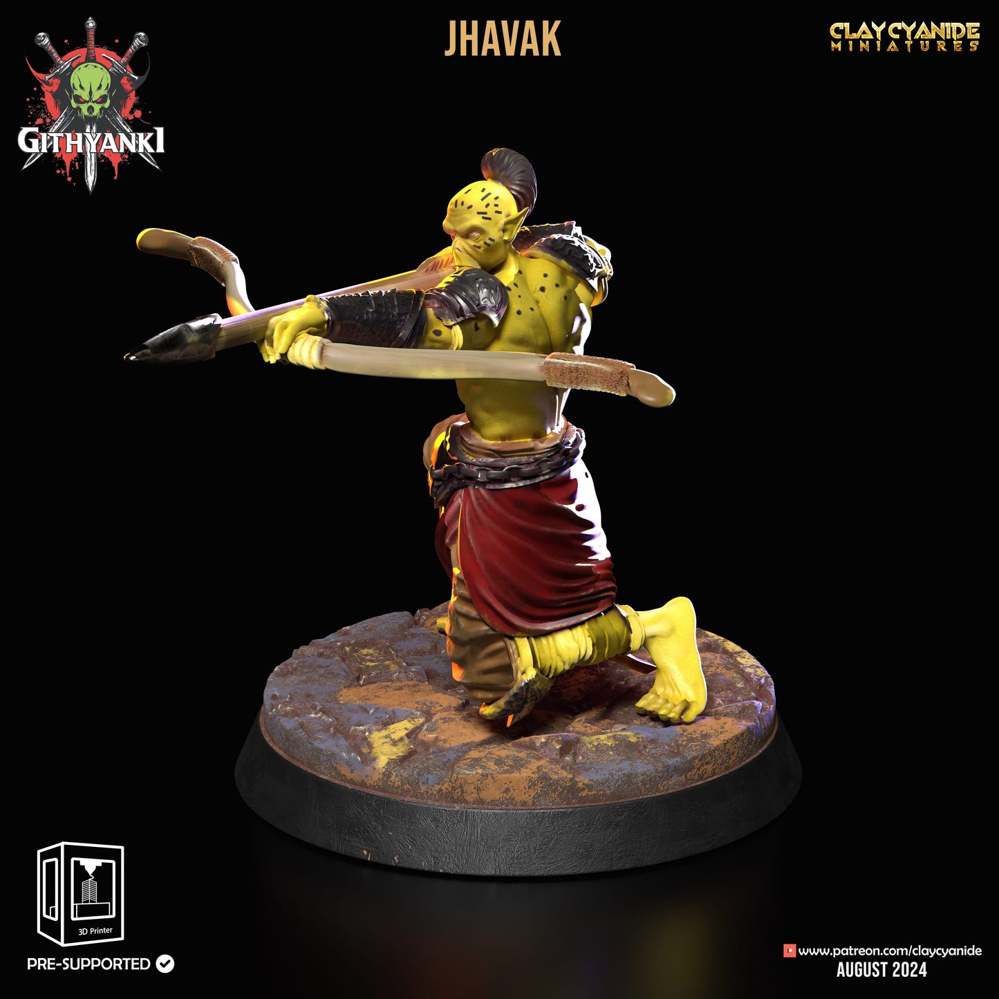 3D Printed Clay Cyanide Githyanki Warriors Set 28 32 mm D&D - 3D Printing Boss 