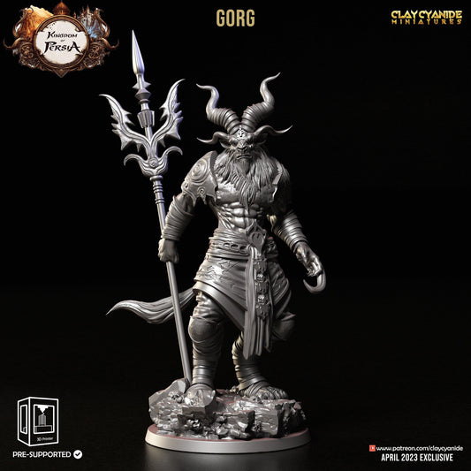 3D Printed Clay Cyanide Gorg Kingdom of Persia 28 32 mm D&D - 3D Printing Boss 