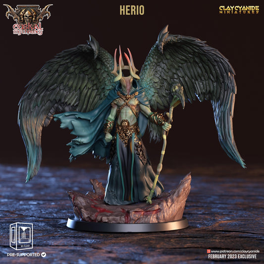 3D Printed Clay Cyanide Herio Euskal Mythology 28 32 mm D&D - 3D Printing Boss 