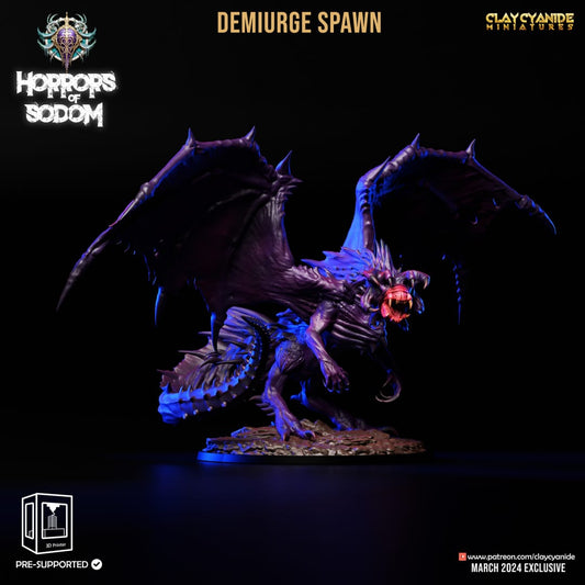 3D Printed Clay Cyanide Horrors of Sodom - Demiurge Spawn 28mm 32mm D&D - 3D Printing Boss 