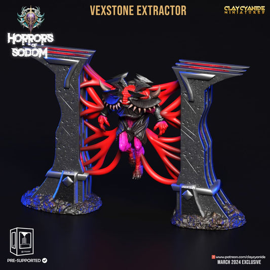3D Printed Clay Cyanide Horrors of Sodom - Vexstone Extractor 28mm 32mm D&D - 3D Printing Boss 