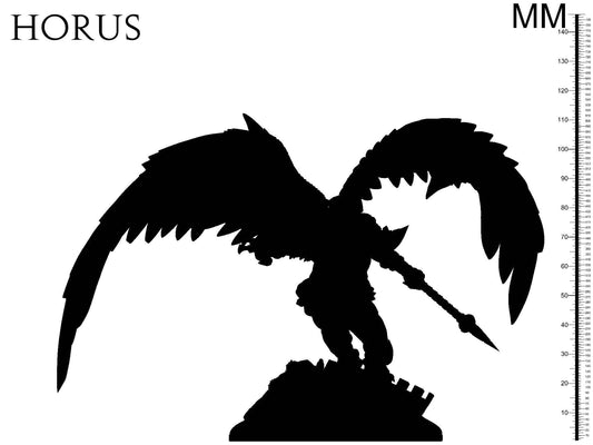 3D Printed Clay Cyanide Horus Egyptian Mythology 28 32 mm D&D - 3D Printing Boss 