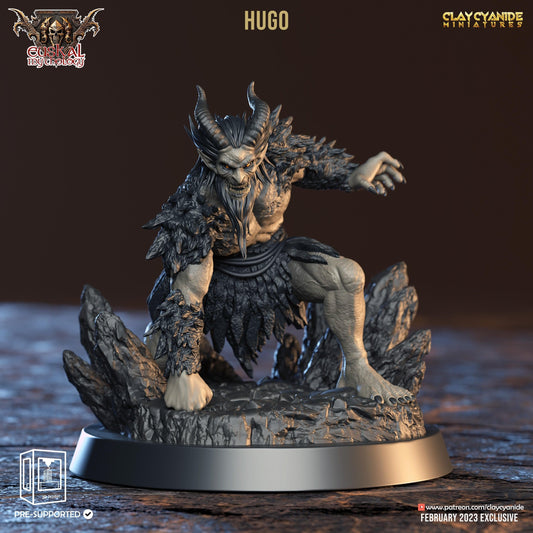 3D Printed Clay Cyanide Hugo Gaueko Euskal Mythology 28 32 mm D&D - 3D Printing Boss 