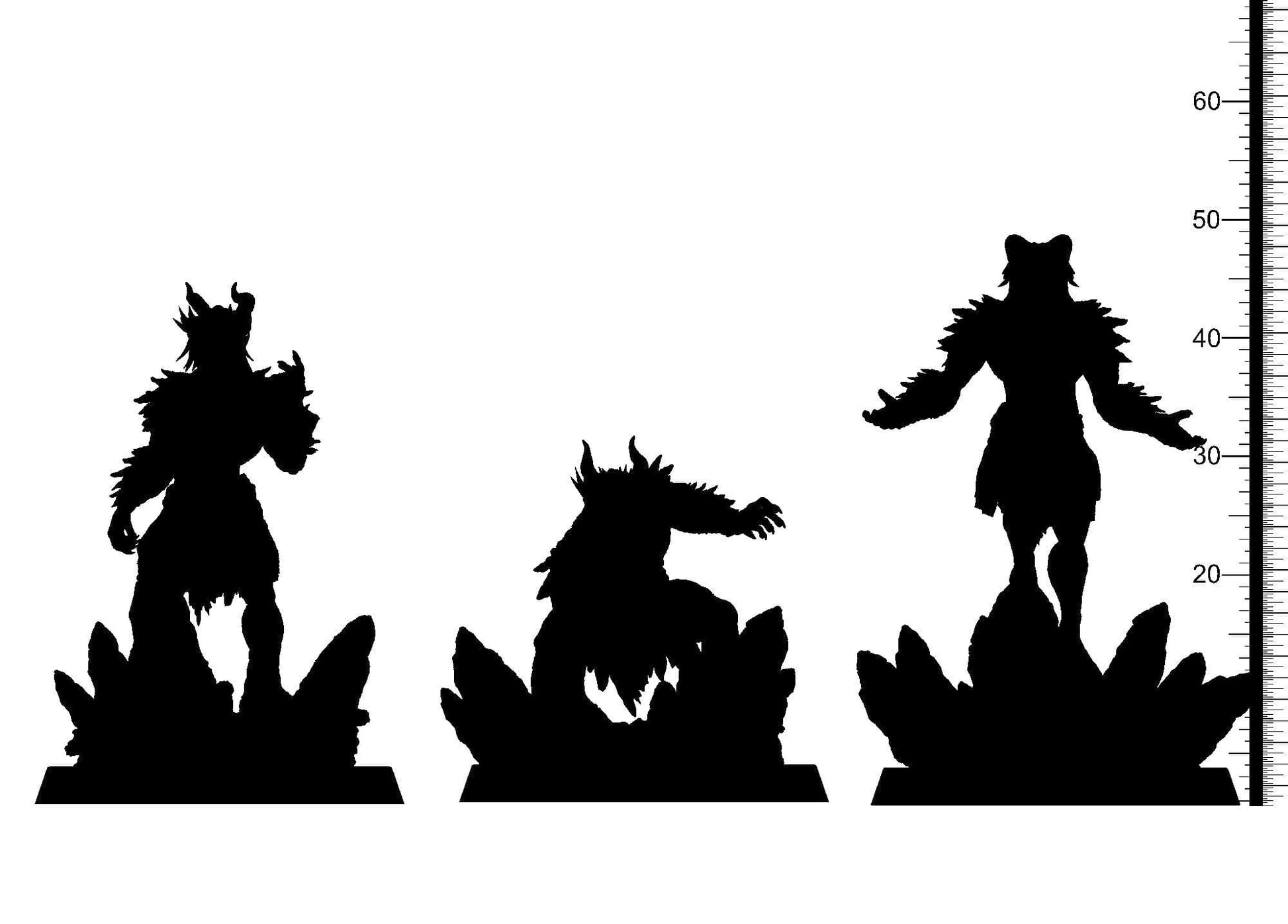3D Printed Clay Cyanide Hugo Gaueko Euskal Mythology 28 32 mm D&D - 3D Printing Boss 