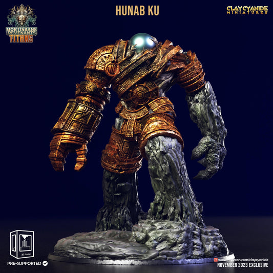 3D Printed Clay Cyanide Hunab Ku Mortisbane Titans Set 28 32 mm D&D - 3D Printing Boss 