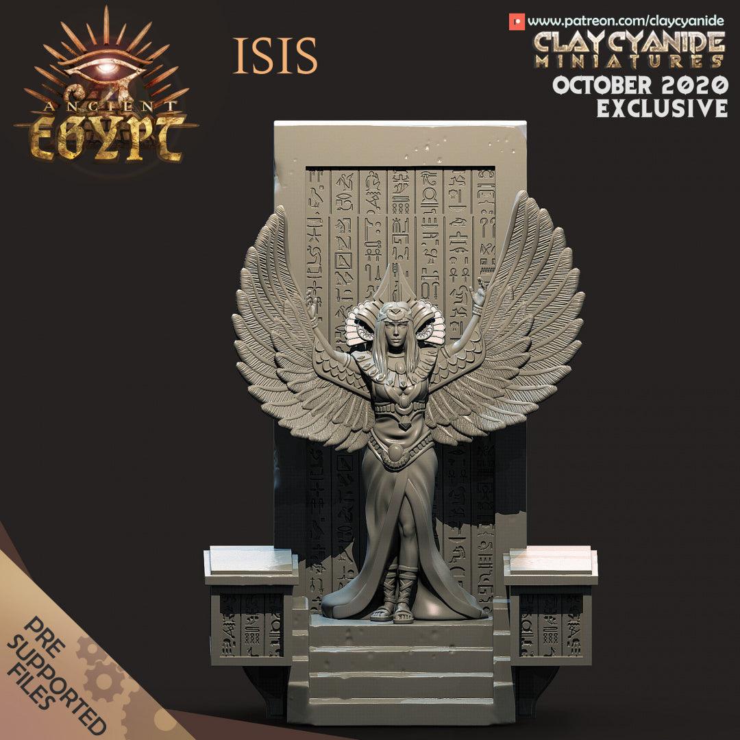 3D Printed Clay Cyanide Isis Egyptian Mythology 28 32 mm D&D - 3D Printing Boss 