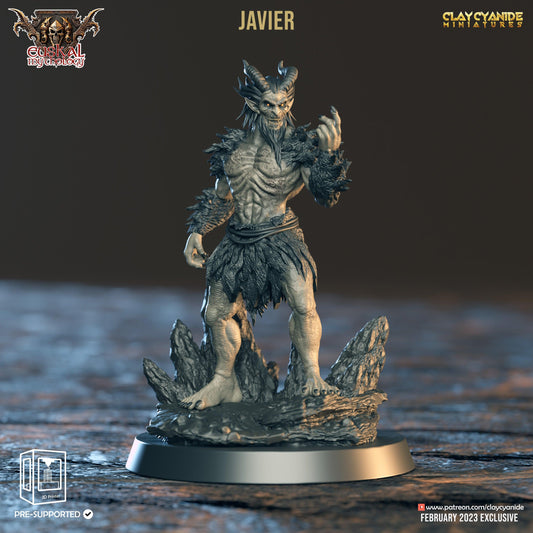 3D Printed Clay Cyanide Javier Gaueko Euskal Mythology 28 32 mm D&D - 3D Printing Boss 