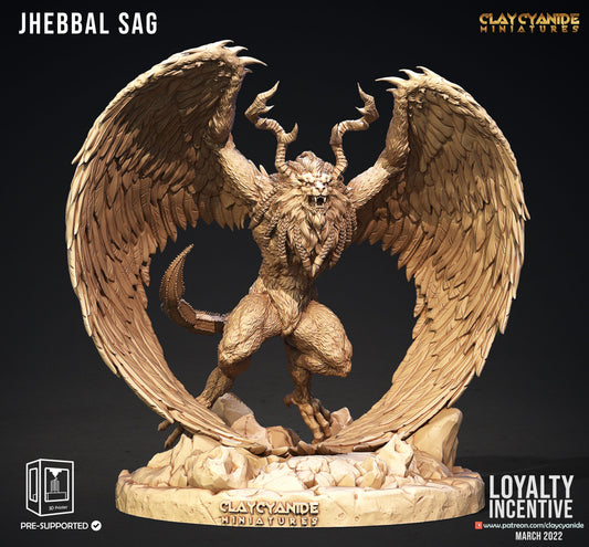 3D Printed Clay Cyanide Jhebbal Sag 28mm 32mm D&D - 3D Printing Boss 
