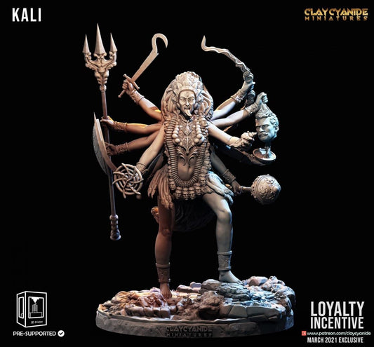 3D Printed Clay Cyanide - Kali 28mm 32mm D&D - 3D Printing Boss 
