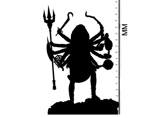 3D Printed Clay Cyanide - Kali 28mm 32mm D&D - 3D Printing Boss 