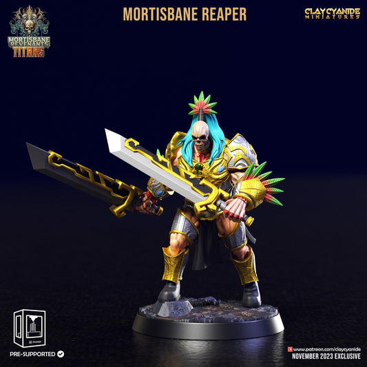 3D Printed Clay Cyanide Mortisbane Reaper Set Mortisbane Titans Set 28 32 mm D&D - 3D Printing Boss 
