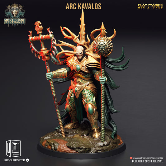 3D Printed Clay Cyanide Mortisbane Revenants - Arch Kavalos 28mm 32mm D&D - 3D Printing Boss 
