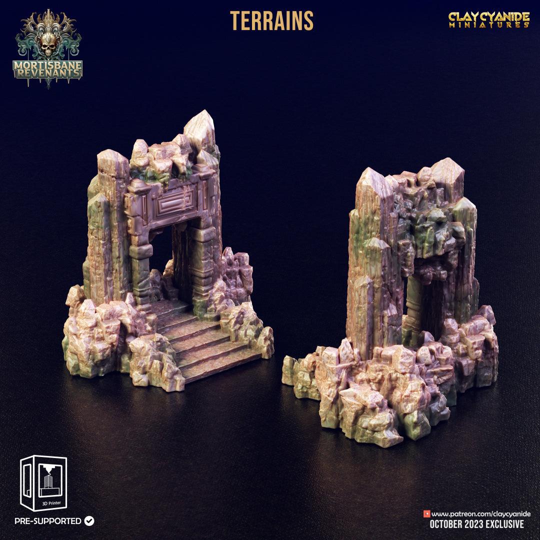 3D Printed Clay Cyanide Mortisbane Terrains Mortisbane Revenants 28 32 mm D&D - 3D Printing Boss 