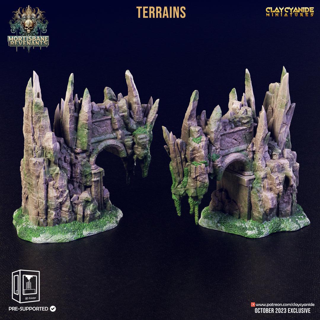 3D Printed Clay Cyanide Mortisbane Terrains Mortisbane Revenants 28 32 mm D&D - 3D Printing Boss 