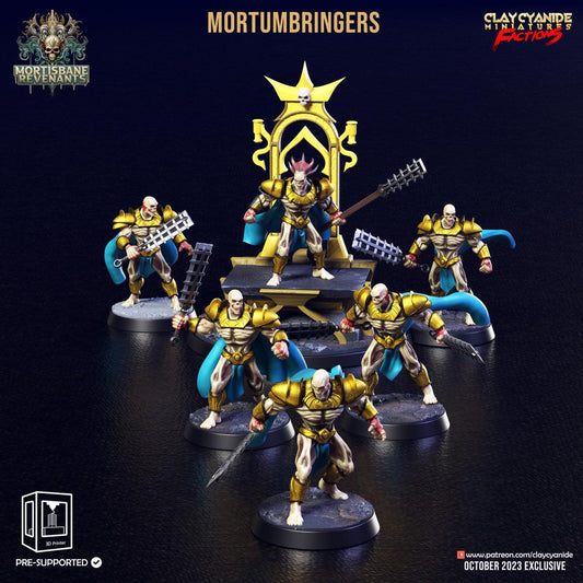 3D Printed Clay Cyanide Mortumbringers Mortisbane Revenants 28 32 mm D&D - 3D Printing Boss 