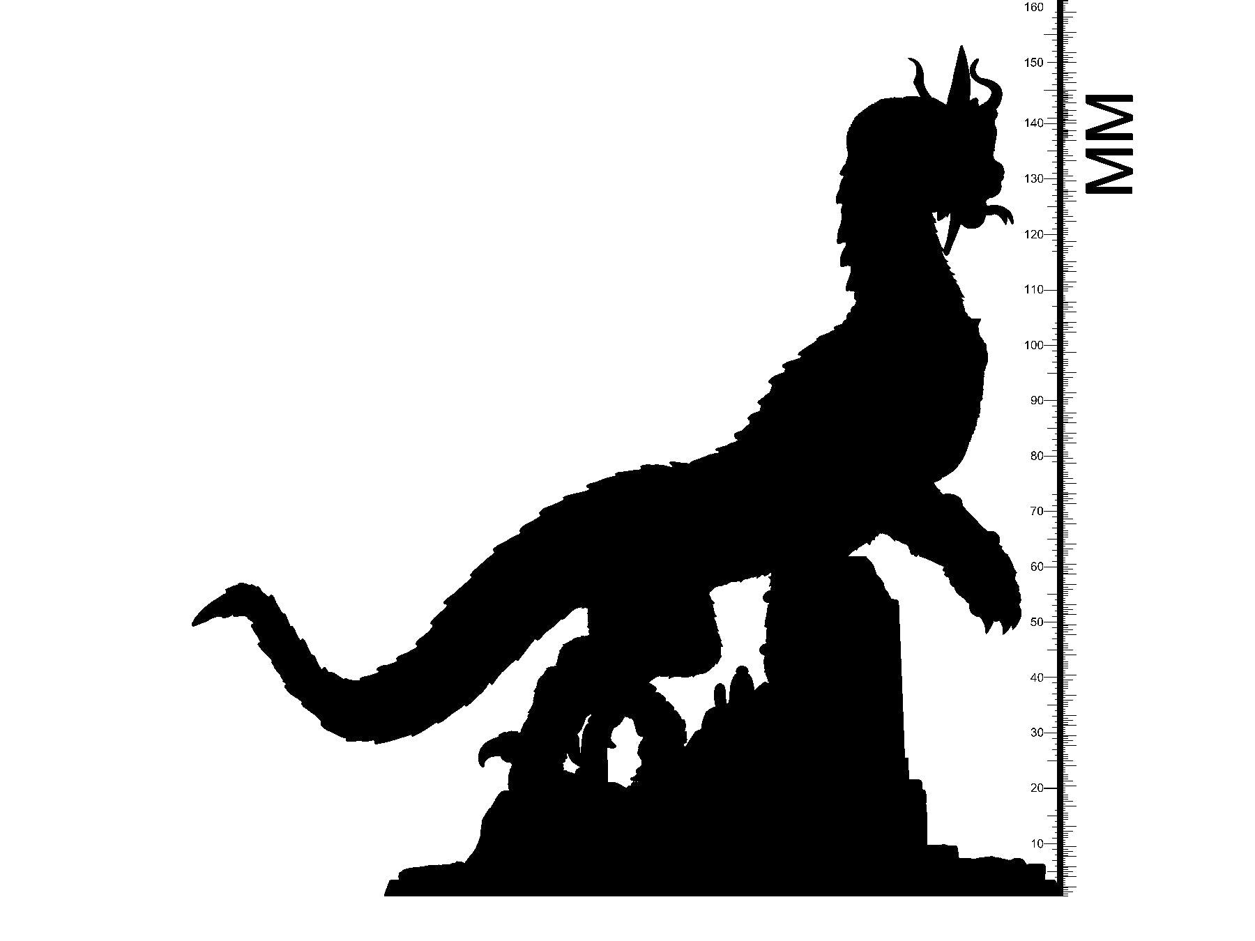 3D Printed Clay Cyanide Mystery Babylon - Mushussu 28mm 32mm D&D - 3D Printing Boss 