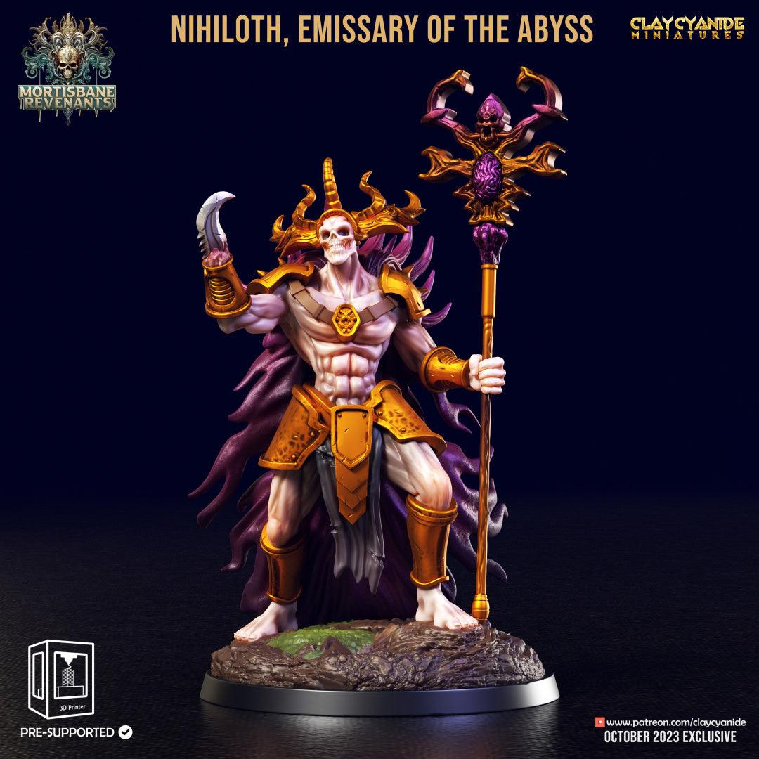 3D Printed Clay Cyanide Nihiloth Emissary of the Abyss Mortisbane Revenants 28 32 mm D&D - 3D Printing Boss 