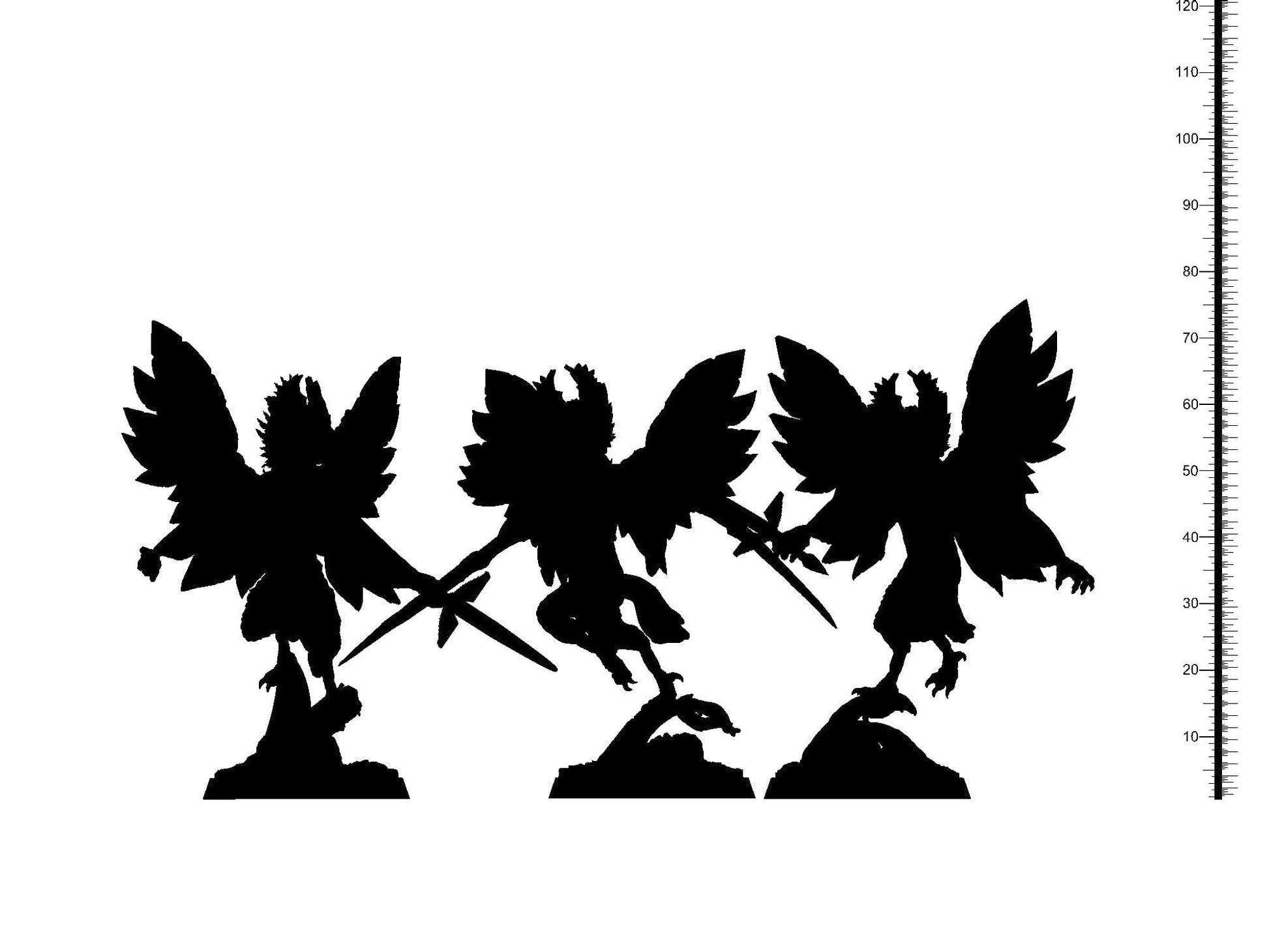 3D Printed Clay Cyanide Peri Kingdom of Persia 28 32 mm D&D - 3D Printing Boss 