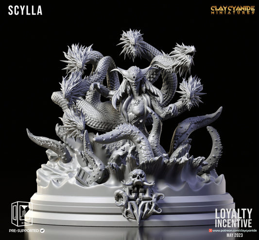 3D Printed Clay Cyanide Scylla 28 32 mm D&D - 3D Printing Boss 