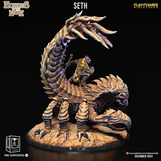 3D Printed Clay Cyanide Seth Giant Scorpion 28 32 mm D&D - 3D Printing Boss 