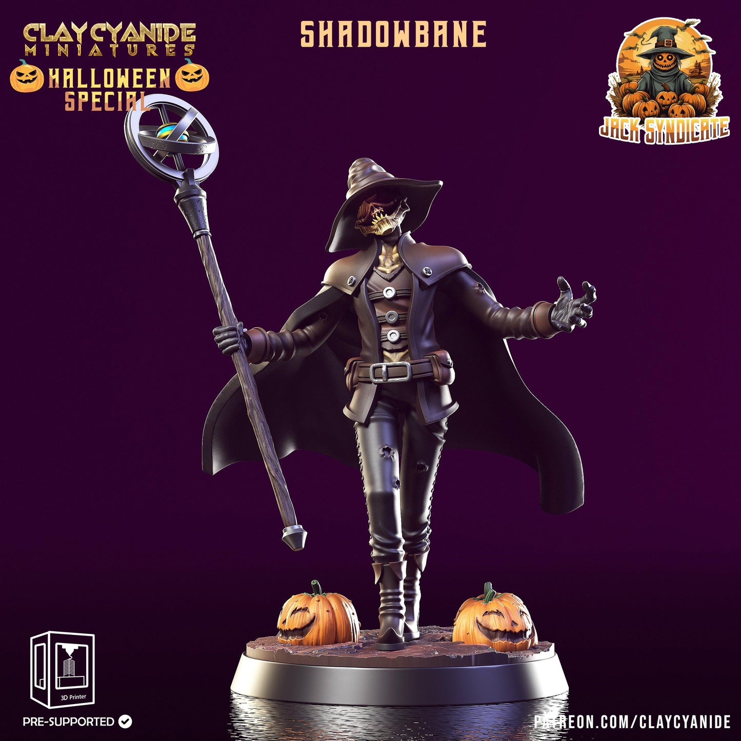 3D Printed Clay Cyanide Shadowbane The Jack Syndicate Set 28 32 mm D&D - 3D Printing Boss 