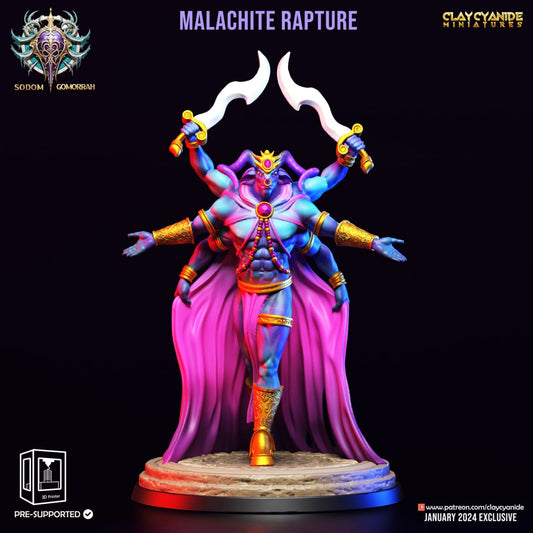 3D Printed Clay Cyanide Sodom Gomorrah - Malachite Rapture 28mm 32 mm D&D - 3D Printing Boss 