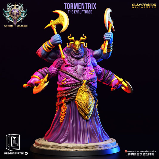 3D Printed Clay Cyanide Sodom Gomorrah - Tormentrix the Enraptured 28mm 32 mm D&D - 3D Printing Boss 