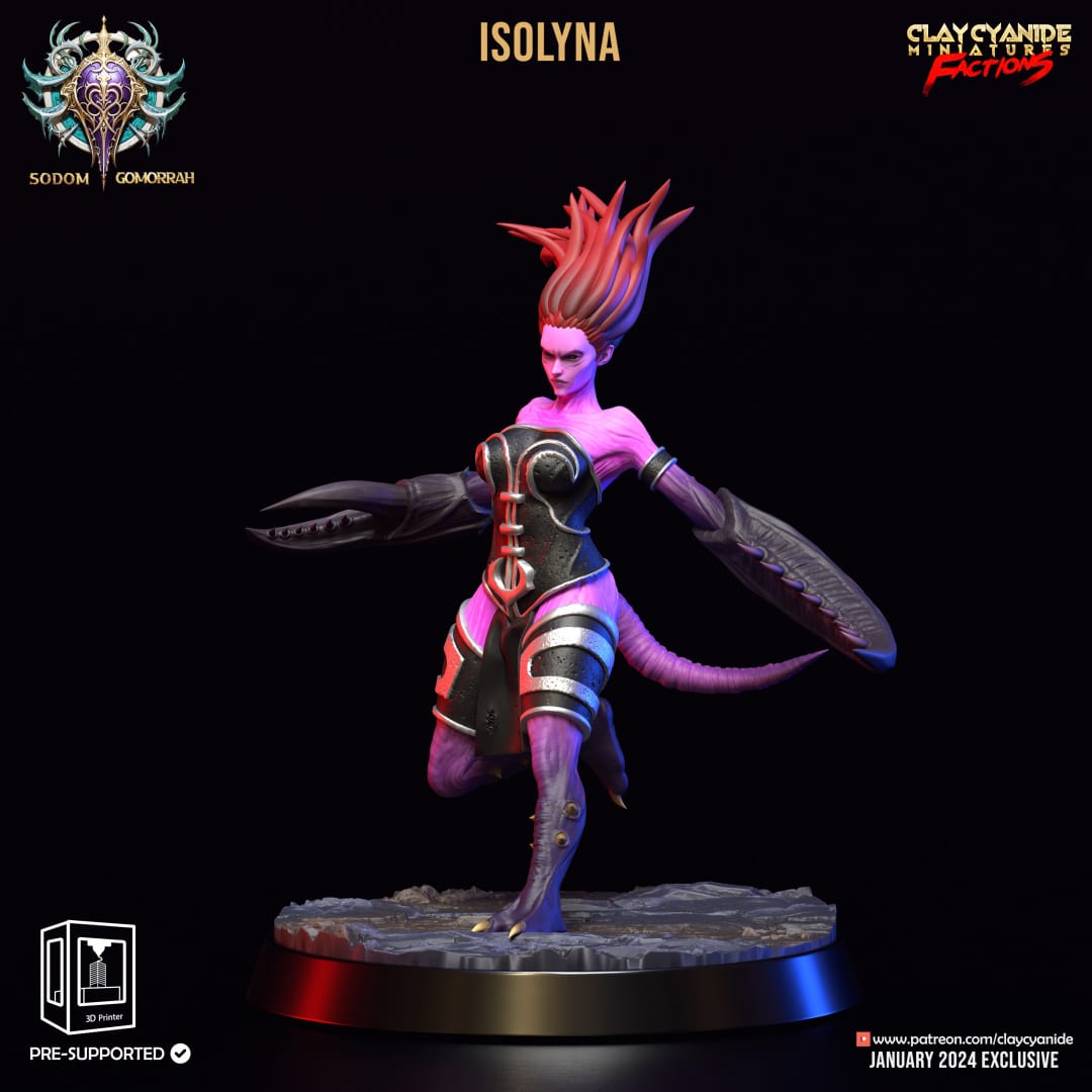 3D Printed Clay Cyanide Sodomite Vexxers FACTION 28 32 mm D&D - 3D Printing Boss 