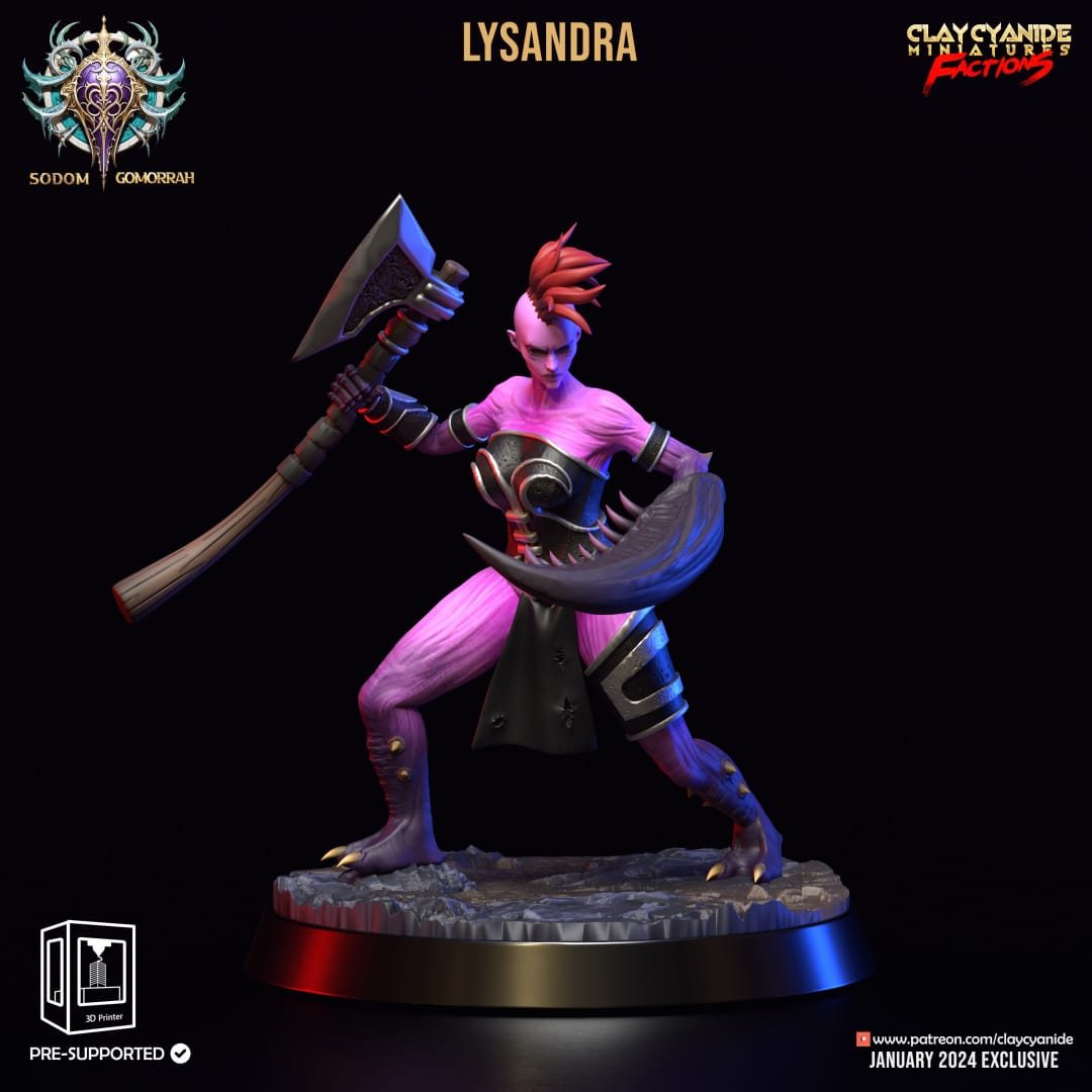 3D Printed Clay Cyanide Sodomite Vexxers FACTION 28 32 mm D&D - 3D Printing Boss 