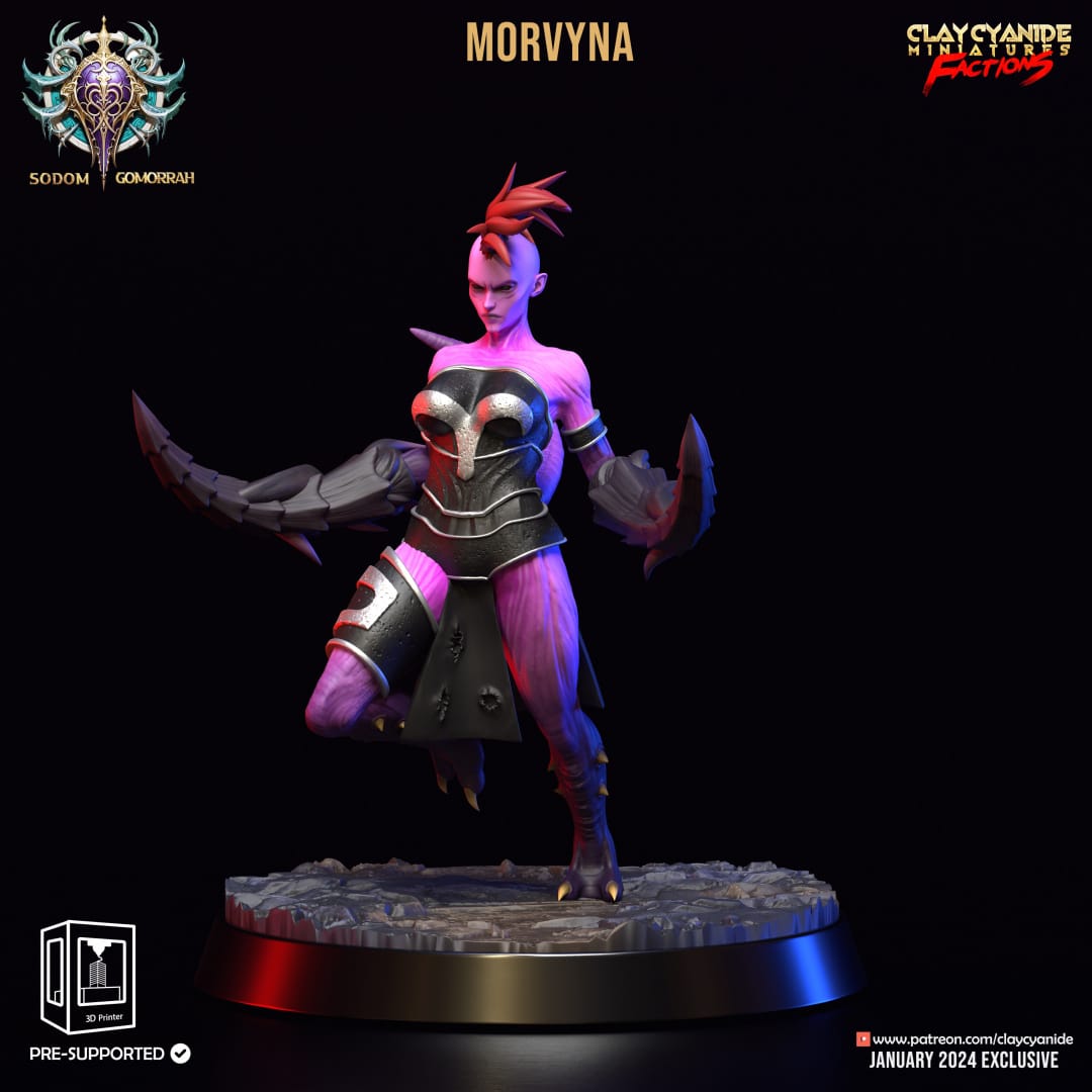 3D Printed Clay Cyanide Sodomite Vexxers FACTION 28 32 mm D&D - 3D Printing Boss 