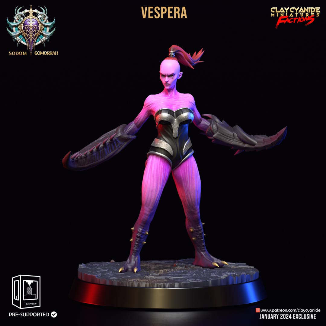 3D Printed Clay Cyanide Sodomite Vexxers FACTION 28 32 mm D&D - 3D Printing Boss 