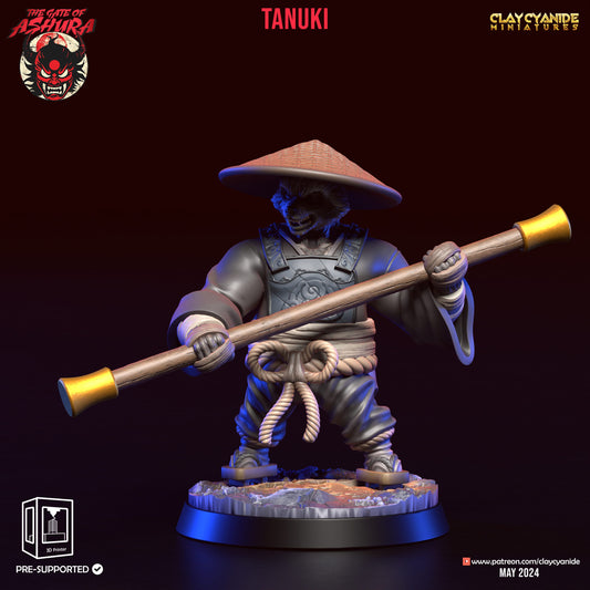 3D Printed Clay Cyanide Tanuki Set The Gate of Ashura 28 32 mm D&D - 3D Printing Boss 