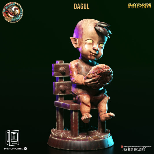 3D Printed Clay Cyanide Tiyanak Philippine Mythology 28 32 mm D&D - 3D Printing Boss 