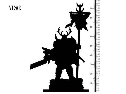 3D Printed Clay Cyanide Vidar Norse Mythology 28 32 mm D&D - 3D Printing Boss 