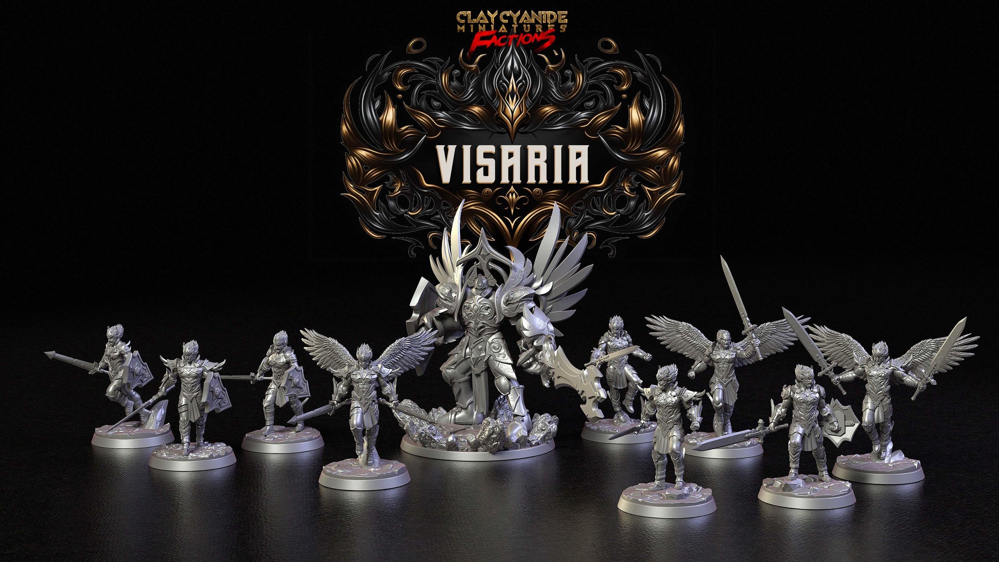 3D Printed Clay Cyanide Visarian Nobles Factions Ragnarok D&D - 3D Printing Boss 