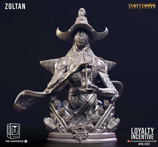 3D Printed Clay Cyanide Zoltan 28 32 mm D&D - 3D Printing Boss 