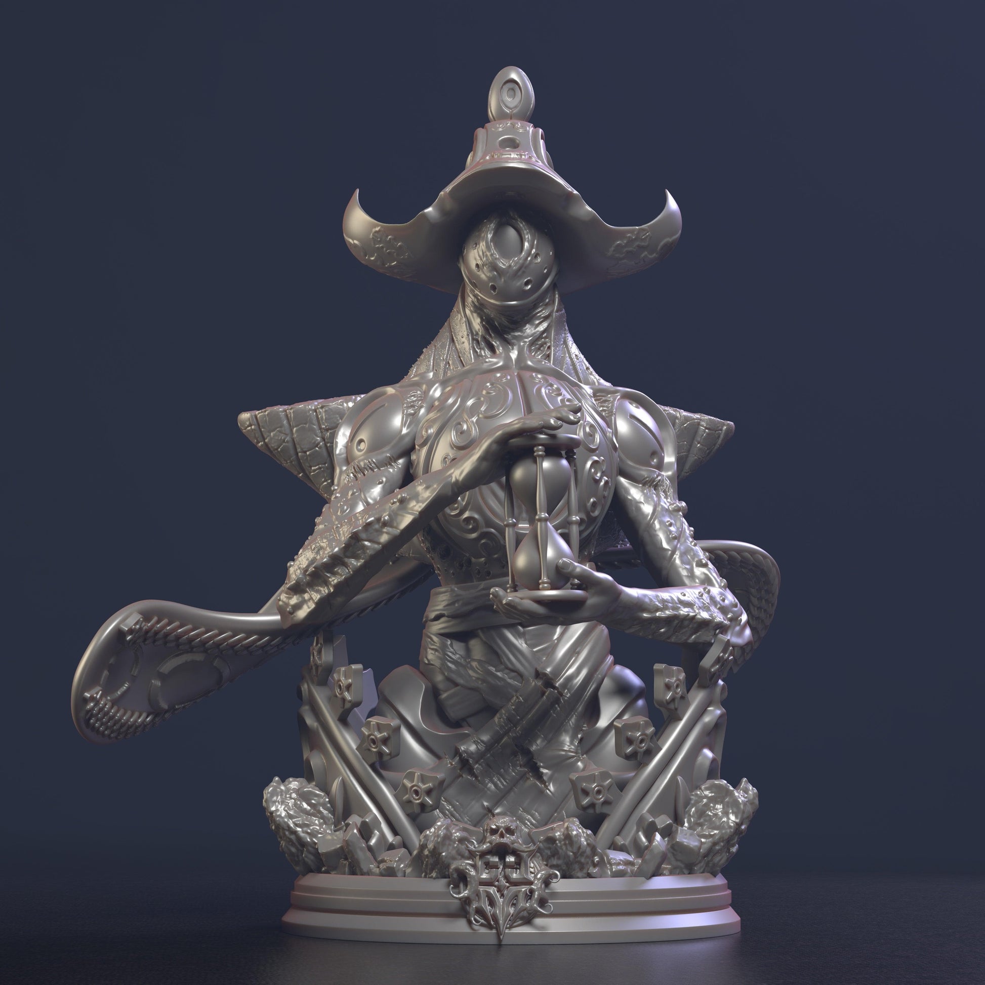 3D Printed Clay Cyanide Zoltan 28 32 mm D&D - 3D Printing Boss 