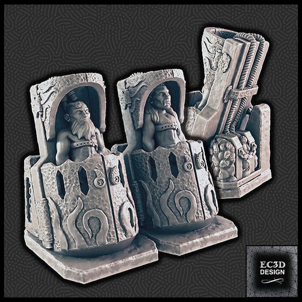 3D Printed EC3D Designs Terrain Set A Den of Alien Evil 28 32mm D&D - 3D Printing Boss 