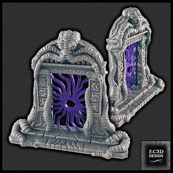 3D Printed EC3D Designs Terrain Set A Den of Alien Evil 28 32mm D&D - 3D Printing Boss 