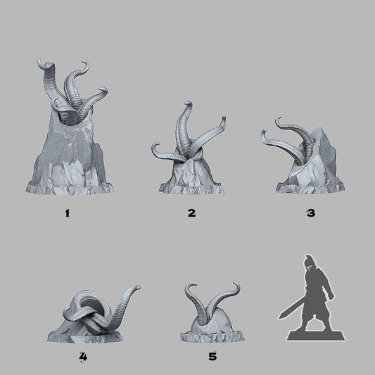 3D Printed Fantastic Plants and Rocks Alien Mars Stones 28mm - 32mm D&D Wargaming - 3D Printing Boss 