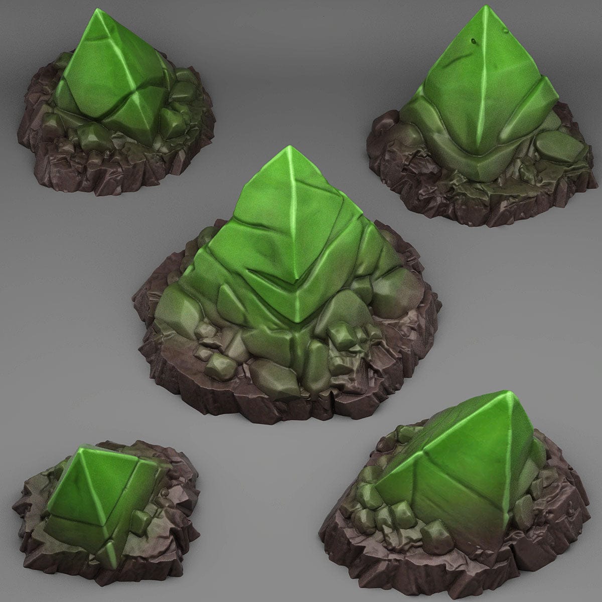 3D Printed Fantastic Plants and Rocks Alien Shards 28mm - 32mm D&D Wargaming - 3D Printing Boss 