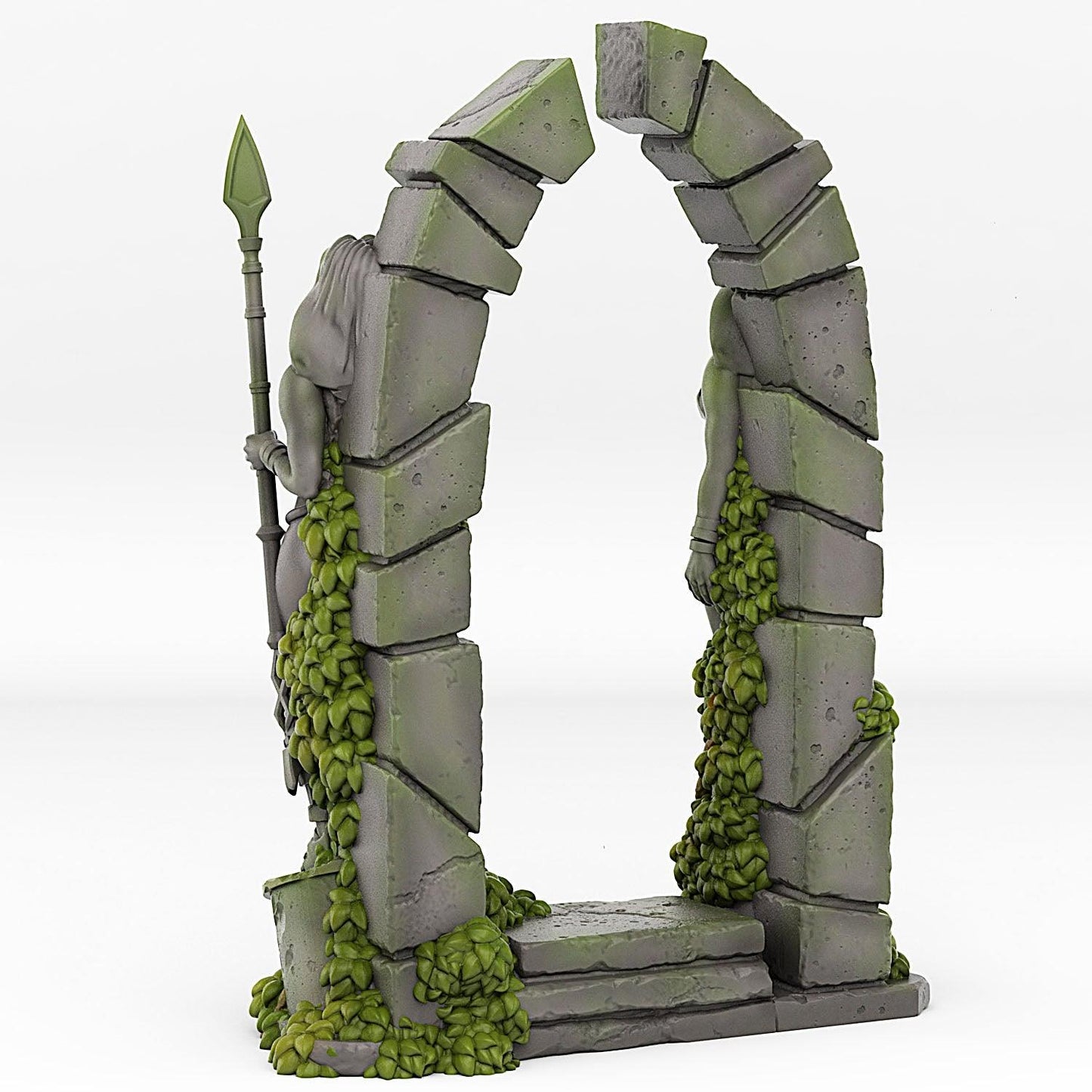 3D Printed Fantastic Plants and Rocks Amazone Portal With Its Lianas Effect 28 32 mm Wargaming DnD - 3D Printing Boss 