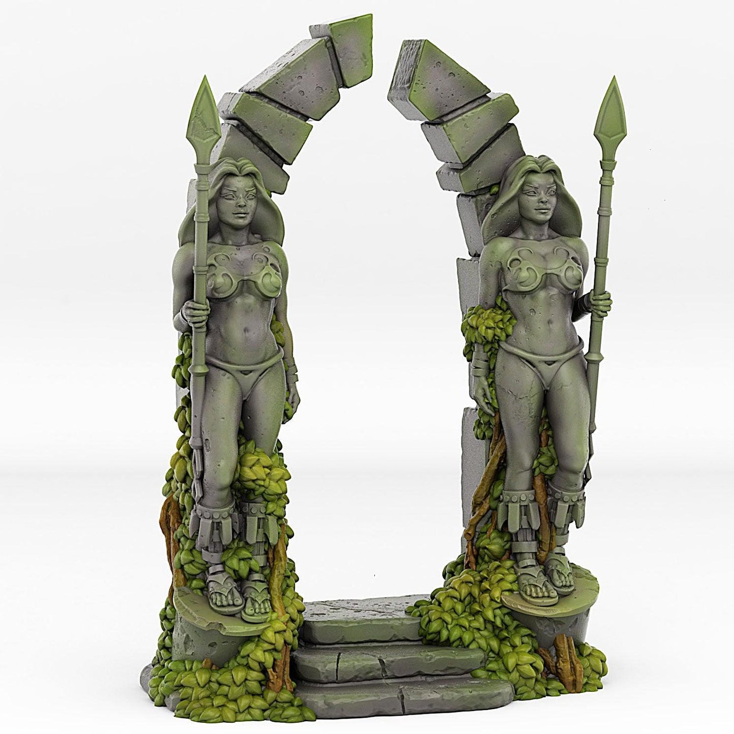 3D Printed Fantastic Plants and Rocks Amazone Portal With Its Lianas Effect 28 32 mm Wargaming DnD - 3D Printing Boss 