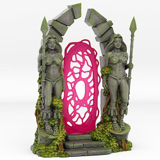 3D Printed Fantastic Plants and Rocks Amazone Portal With Its Lianas Effect 28 32 mm Wargaming DnD - 3D Printing Boss 