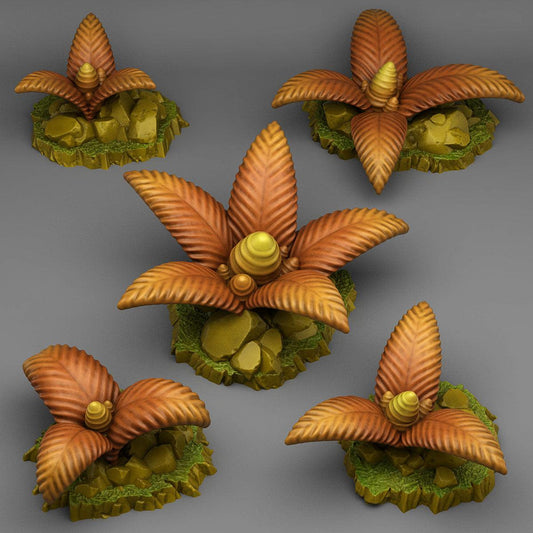 3D Printed Fantastic Plants and Rocks Dangerous Bee Plants 28mm - 32mm D&D Wargaming - 3D Printing Boss 