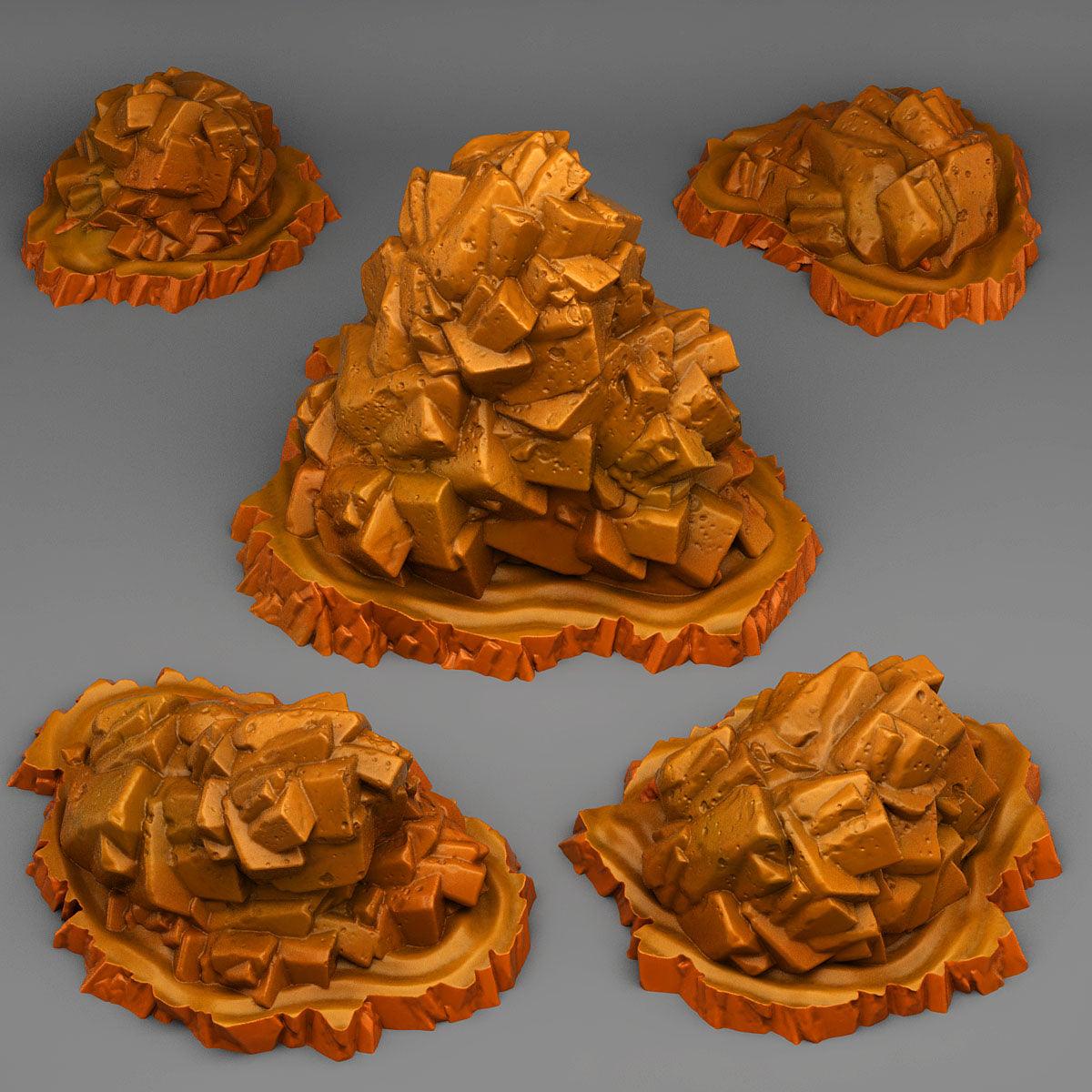 3D Printed Fantastic Plants and Rocks Dangerous Desert Stones 28mm - 32mm D&D Wargaming - 3D Printing Boss 