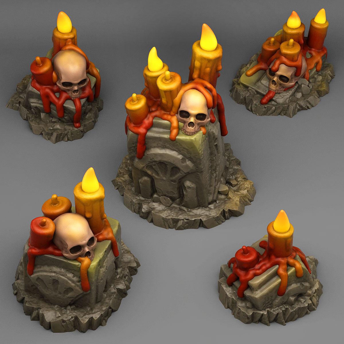 3D Printed Fantastic Plants and Rocks Deadly Autels 28mm - 32mm D&D Wargaming - 3D Printing Boss 