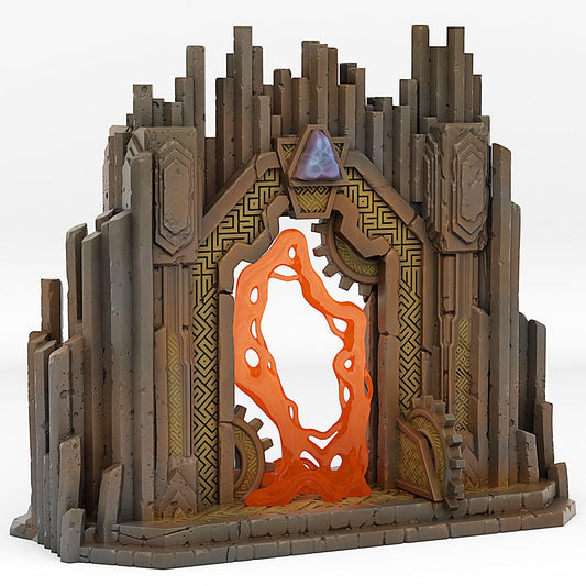 3D Printed Fantastic Plants and Rocks Dwarf Mine Portal With Its Lava Effect 28mm - 32mm D&D Wargaming - 3D Printing Boss 
